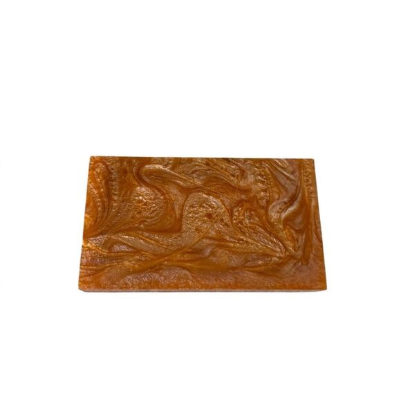 Free People Resin Box Clutch Gold Marble - Picture 4 of 10